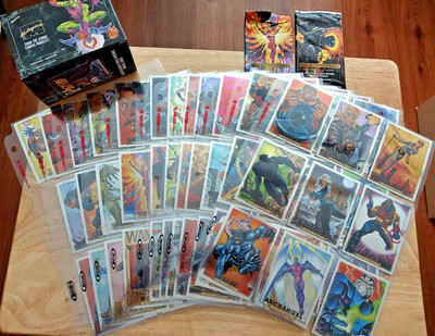 2024 Marvel Masterpieces  92 Platinum  Base Set ##1-100  BCW 9-Pocket pages