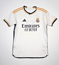 Adidas Real Madrid Soccer Jersey Small Mens Home 23/24 White Shirt Authentic