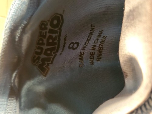 SUPER MARIO PAJAMA top LUIGI, MARIO TOAD, BOWSER YOSHI SIZE 8 NWT - Picture 5 of 5