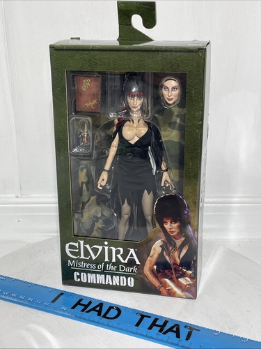 Neca Commando Elvira Mistress of the Dark Clothed Action Figure -New In Stock 8”