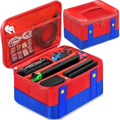 Tragetasche für Nintendo Switch 1 /Switch OLED Controller Schutztasche Hülle Rot