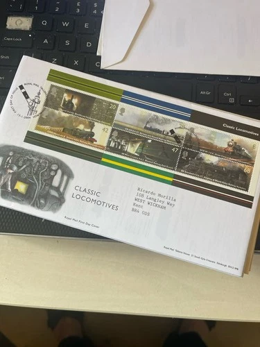 GB FDC First Day Cover 2004 Classic Locomotives MINISHEET Steam   Bureau PMK