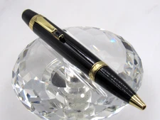 GREAT WRITERS DELUXE BOHEMIA SERIES CERAMIC BLACK /GOLD CLIP BALL POINT PEN