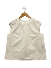 HERMES sleeveless Blouse Tops white 38