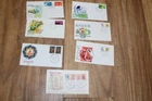 1970  AUST FDC COVERS x7 RAILWAY,COOk ,EXPO 70, GRASSLANDS,FAMOUS AUSTRALIANS