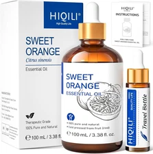 HIQILI Orange Essential Oil 3.38oz for Diffuser Soap Skin Care or Air Freshener