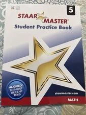 STAAR Master Math Student Practice Book Level 5 NEW TEKS Aligned