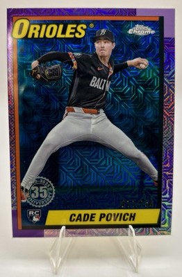 2025 Topps Series /150 Blue Mojo Cade Povich RC Baltimore Orioles T90C-69