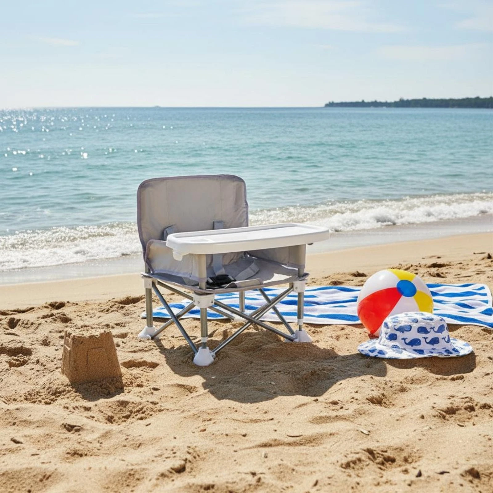 Baby Camping Chair Removable Tray Baby Beach Chair Stain Resistant
Opens in a new window or tab