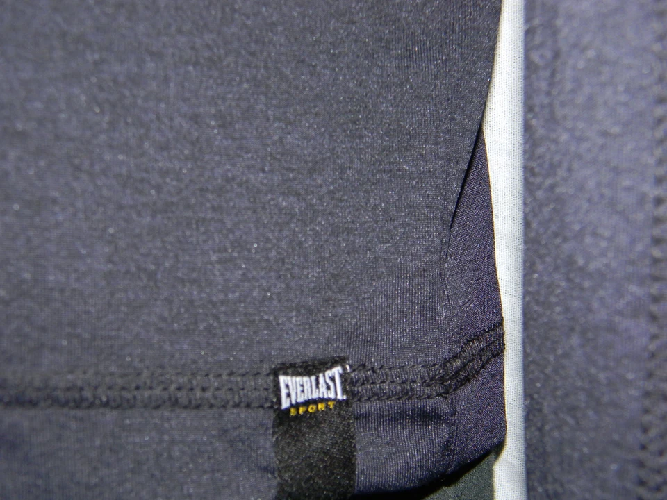 Camisa de Entrenamiento de Gimnasio Para Hombre Grande Absorbente Everlast Negra Entrenamiento NUEVA Everdri Boxeo Foto 3 de 4