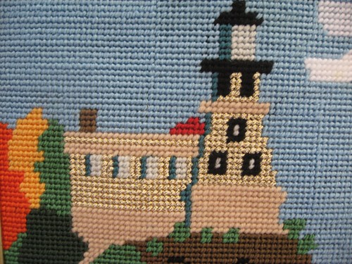 Split Rock Lighthouse-Needlepoint -Plastic Canvas-16"x24"-Lake Superior-N.Shore - Picture 3 of 7