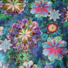 Gorg Digital Floral Cotton Sateen Lawn -Soft  Light Venice by Kaufman Fabrics