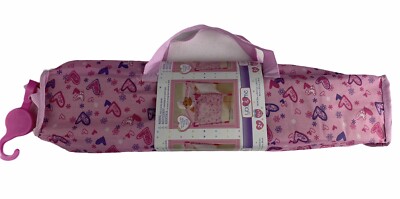 You & Me Toysrus Pack And Play Pink For Dolls With Carrying Case Bag