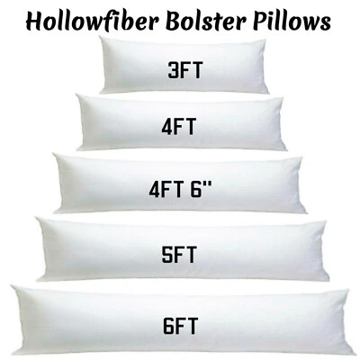 Bolster Pillows Hollowfiber Filled Orthopaedic Long Body Cushions Legs Support