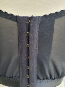 Agent Provocateur Sally Black Zipper 32B Corset/Brief AP3/M