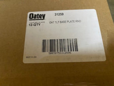 (12 PACK) Oatey 31259 Round Nose Toilet Base Plate, White (NEW)