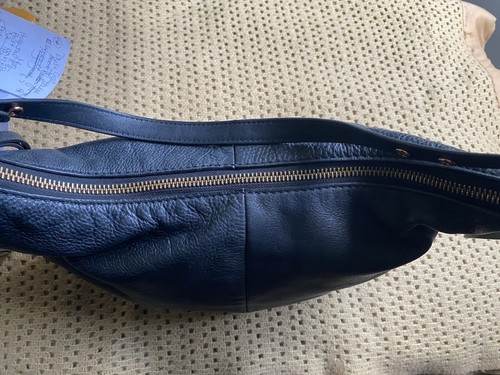 MIMCO Black Pebbled Leather”Vision”Hobo Bag. - Picture 5 of 12