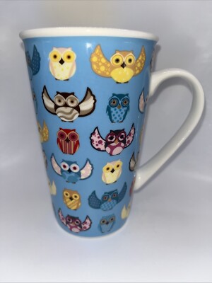 Ciroa New Bone China Owl Tall Coffee Tea Mug Designed In Australia