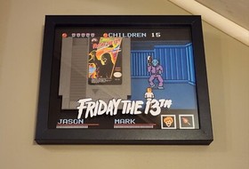 Friday The 13th NES Video Game Cartridge Display 8-Bit Retro Jason