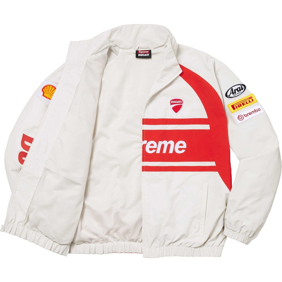 Supreme x Ducati Track Jacket Black White Blue 3colors SS24 Supreme x Ducati Track Jacket Black White Blue 3colors SS24