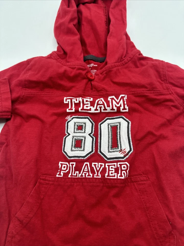 Sudadera con Capucha George Youth Boy 3T Rojo Estampado Gráfico Botón .. #17662 Foto 2 de 4