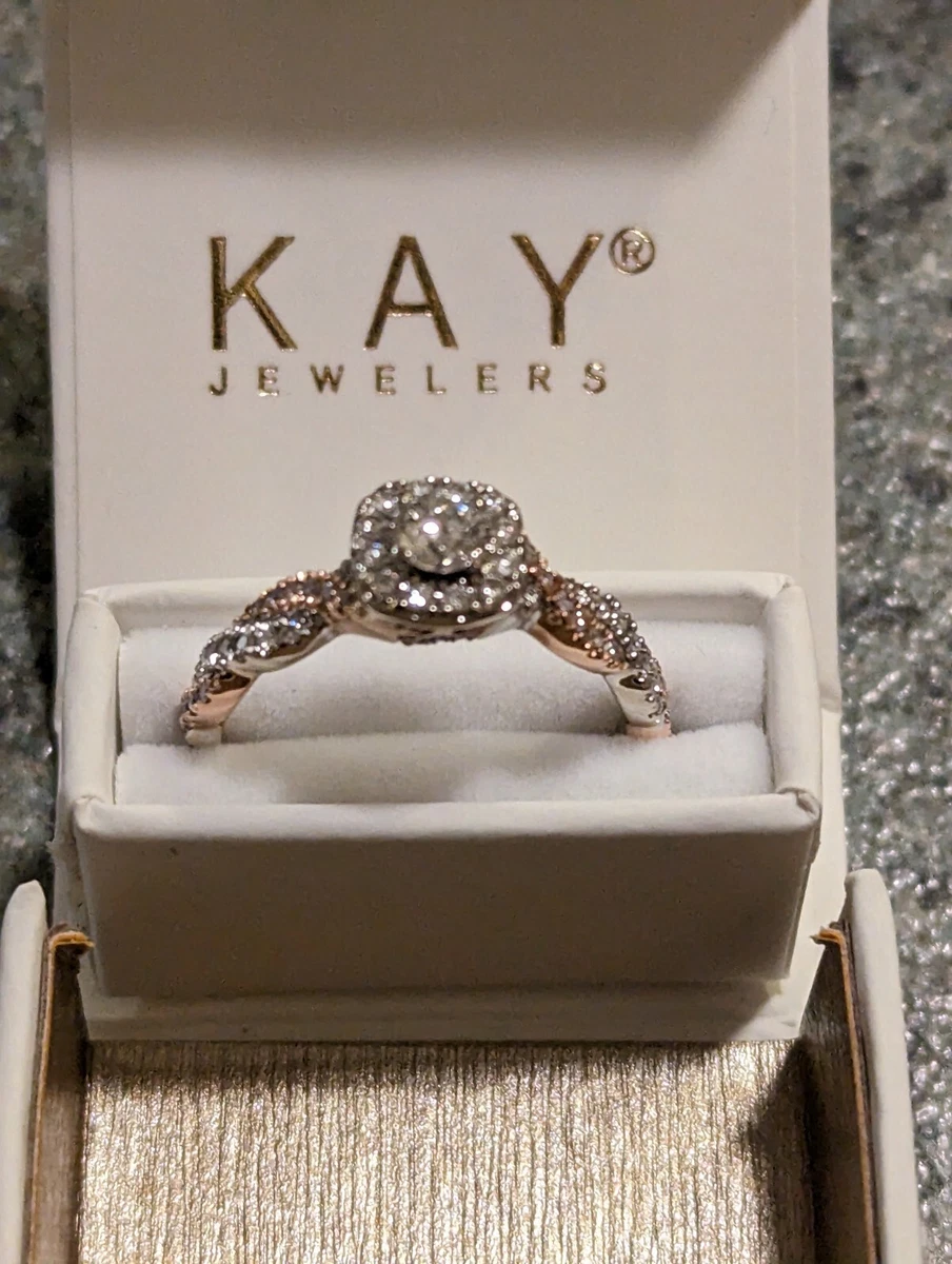 Neil Lane Engagement Ring 1 2 ct tw Diamonds 14K Two Tone White