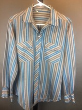 Vintage 1950 S Men's Western Rockabilly Rayon Shirt