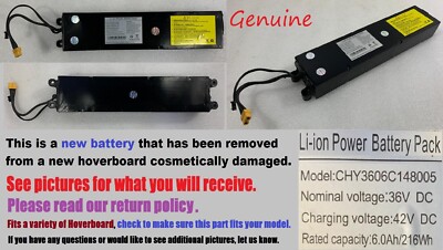 Li-ion Power Battery Pack   CHY3606C148005    36V  6.0Ah/216Wh     Open box