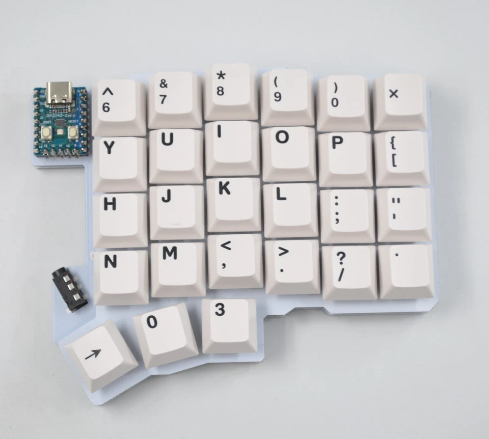 Silakka54 Split Custom Mechanical Keyboard Holy Panda Lubed GMK BOW - Image 4 of 4