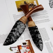 Retro obsidian knife. Evil spirit amulet. Crank energy. Gift & decor.USA