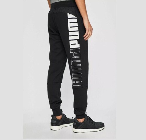 Uomo PUMA Pile Pantaloni Tuta Joggers Nero Drycell Umidità Management  854300-01 | eBay