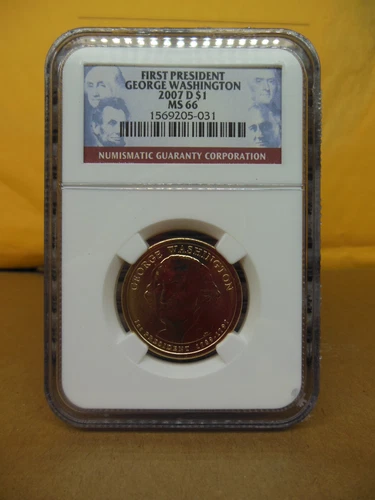 2007-D George Washington Dollar NGC MS-66 Business Strike  FREE US SHIPPING