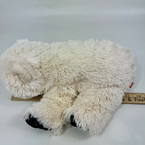 Peluche Orso Polare Bianco Panna Peluche Repubblica Selvaggia Piedi Neri Realistico �� - Foto 13 di 14