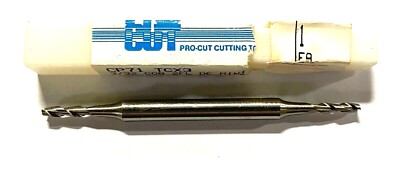 ProCut 3/32'' Cobalt M42 Double End Mill Long Length 2 Flute