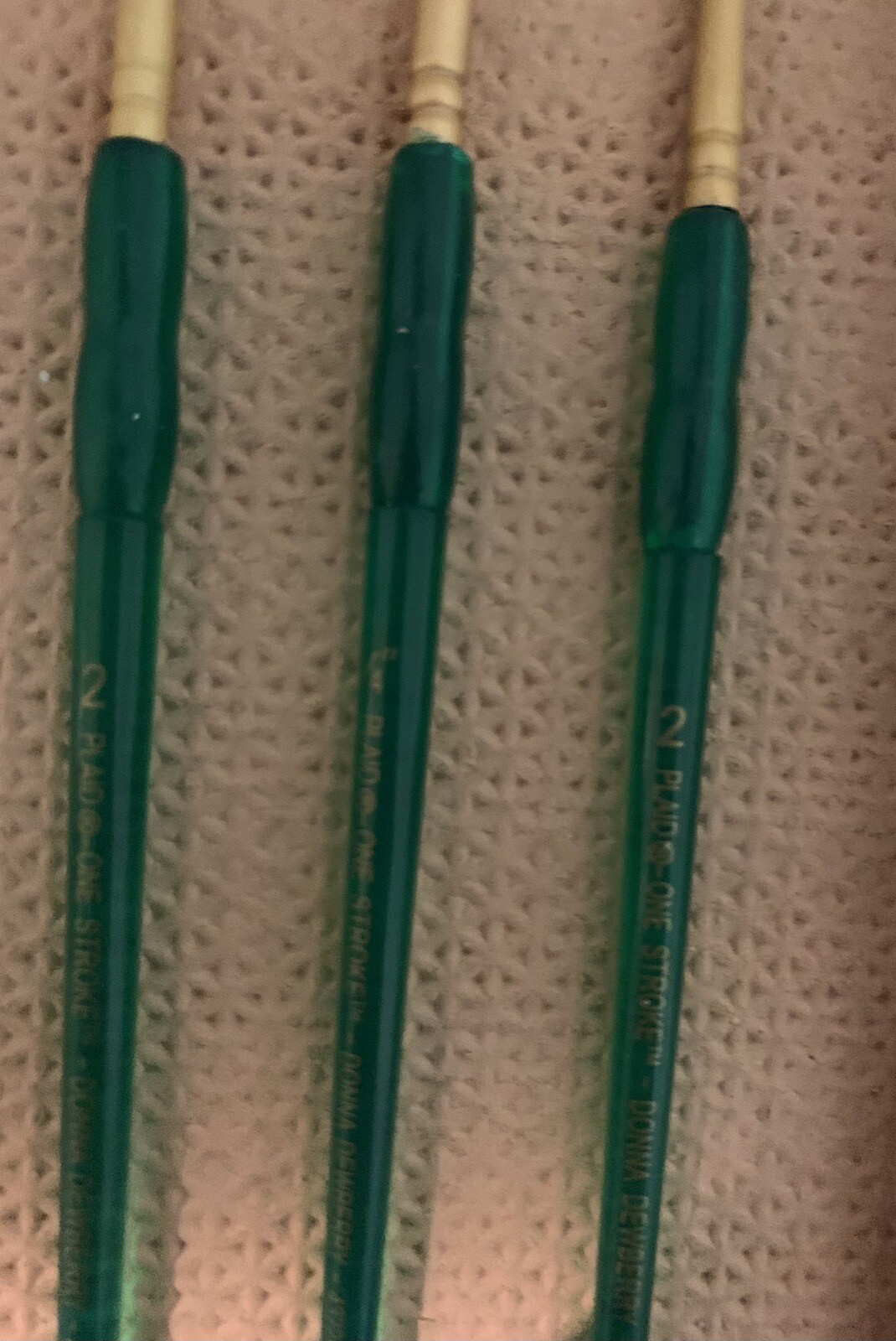 7 Donna Dewberry Paint BrushesTwo 2, 8, 12, & 3/4 Flats, 1/4 & 3/4