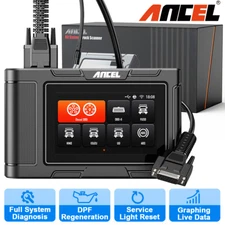 Full System Commercial Truck Scanner OBD2 Diagnostic with DPF Regen Oil Reset 