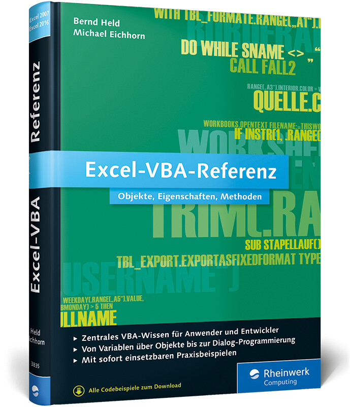 Thumbnail - Bernd Held; Michael Eichhorn / Excel-vba-referenz