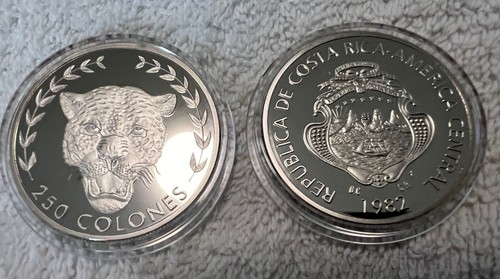 1982 Costa Rica Jaguar 250 Colones /1-0327.