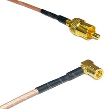 RG316 RCA MALE to SMB FEMALE ANGLE RF Cable FAST-SHIP LOT