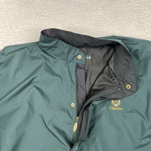 Footjoy Dryjoy Jacket Mens Large Green 1/4 Zip Windbreaker Lined Golf Active - Picture 4 of 17