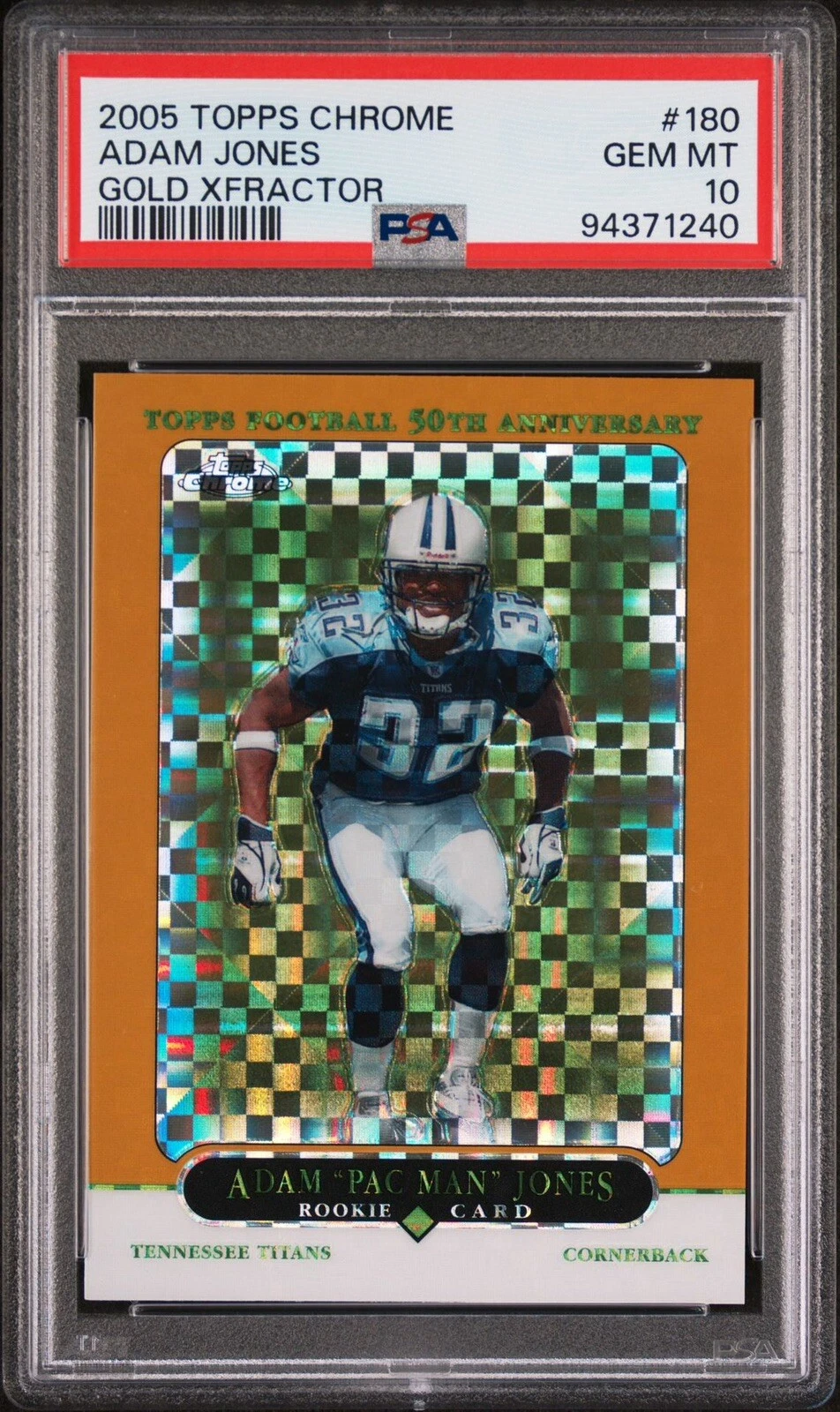 Adam Jones Topps Chrome #180 Gold Xfractor