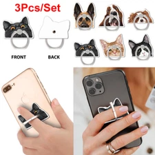 3 Pcs Self-Adhesive Phone Ring Stand Holder 360 Rotation Kickstand Hand Grip