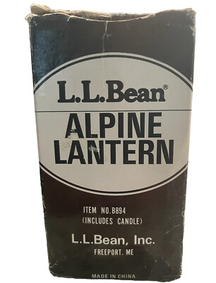 L.L. Bean Alpine Candle Lantern #B894 Hike Camping Alt Light L.L. Bean Alpine Candle Lantern #B894 Hike Camping Alt Light
