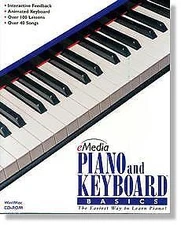 eMedia Piano & Keyboard Basics CD Rom Piano & Keyboard Teaching System, New!