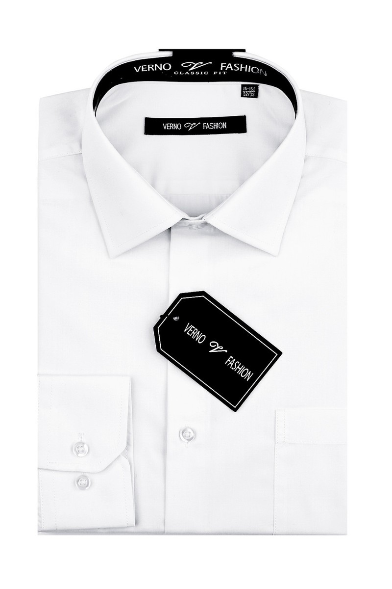 men's ivory dress shirt classic fit verno fashion reviews Lyocell Solid Casual Shirt main image 1