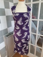 Womens Purple Phase Eight Bodycon Dress size 10