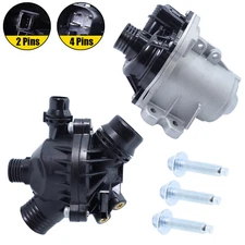 Electric Engine Water Pump W/ Thermostat For BMW 535i 640i 740Li X1 X3 X5 3.0L