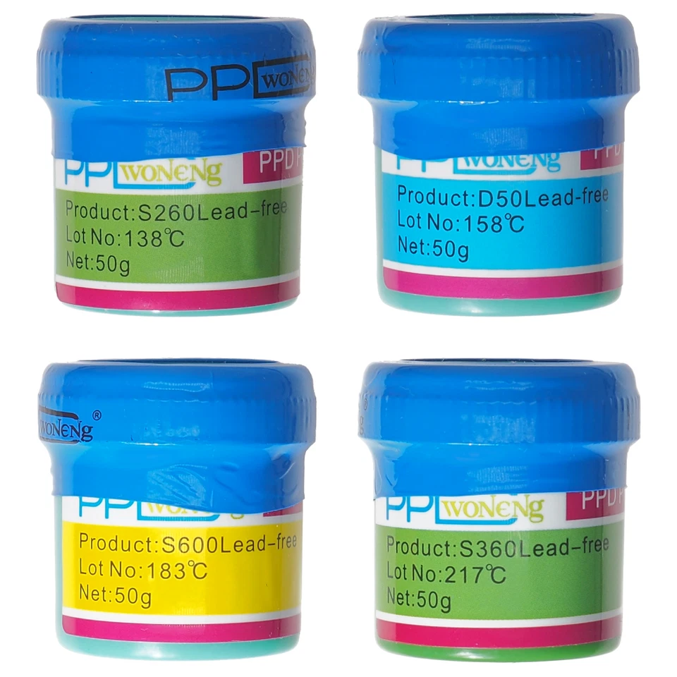 SMD BGA Lötpaste PPD bleifrei Low Melt 138°C - 217°C PCB Lötzinn