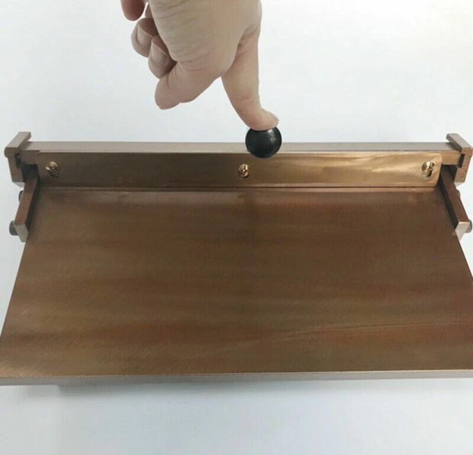 Máquina plegable manual de papel PU de cuero de 350 mm/14"" para plegar hojas de acero inoxidable Foto 4 de 4