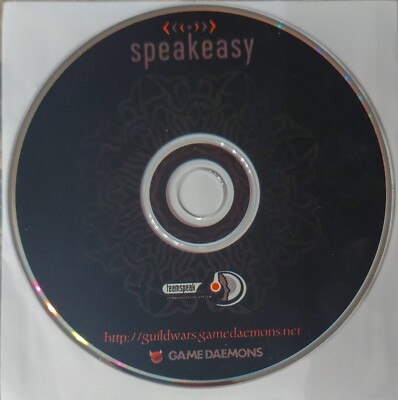 Guild Wars Collector's Edition Game TeamSpeak Speakeasy Replacement Disc Only